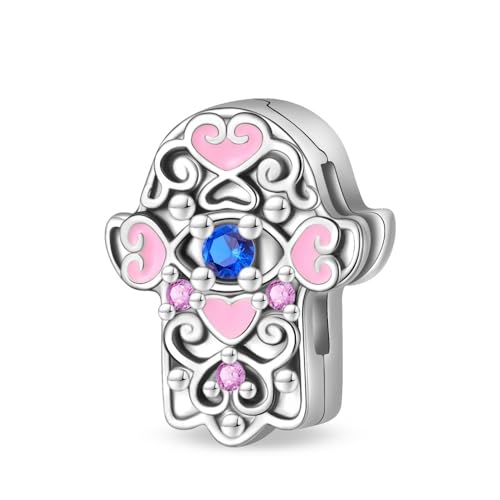 Teleye Fatima Schutzanhänger, Perlenarmband Charm, passend für 3mm-4,5mm Armbänder von Teleye
