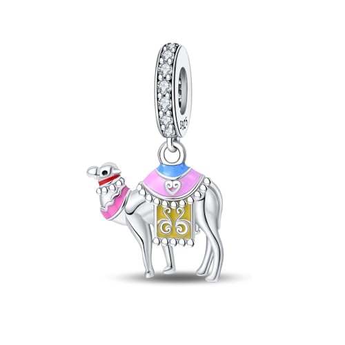 Teleye Kamel Charme, Perlenarmband Charme, Fit für 3mm-4,5mm Armbänder von Teleye