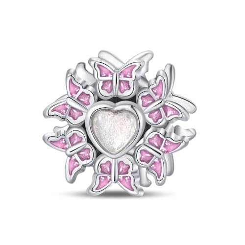 Teleye Leuchtende Schmetterling Ring Charm, Perlenarmband Charm, Fit für 3mm-4,5mm Armbänder Teleye Leuchtende Schmetterling Ring Charm, Perlenarmband Charm, Fit für 3mm-4,5mm Armbänder von Teleye