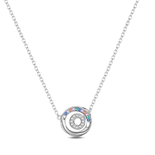 Teleye Möbius Loop Silber Halskette, Minimalistischer Alltagsschmuck von Teleye