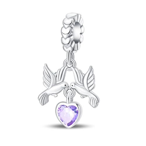 Teleye Peace Anhänger Charm, Perlenarmband Charm, Fit für 3mm-4,5mm Armbänder von Teleye