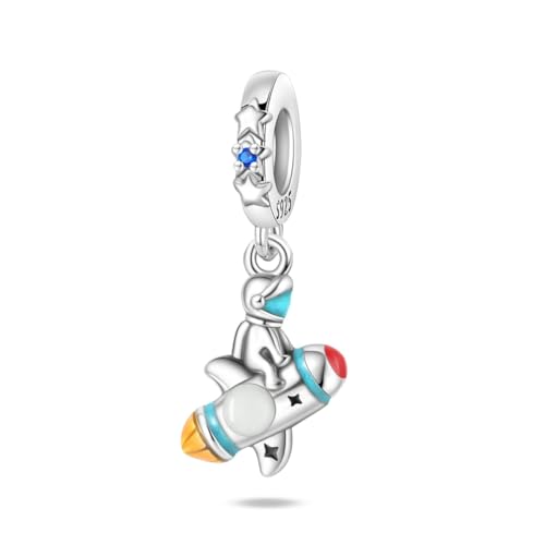 Teleye Space Wander Anhänger Charm, Perlenarmband Charm, Fit für 3mm-4,5mm Armbänder von Teleye