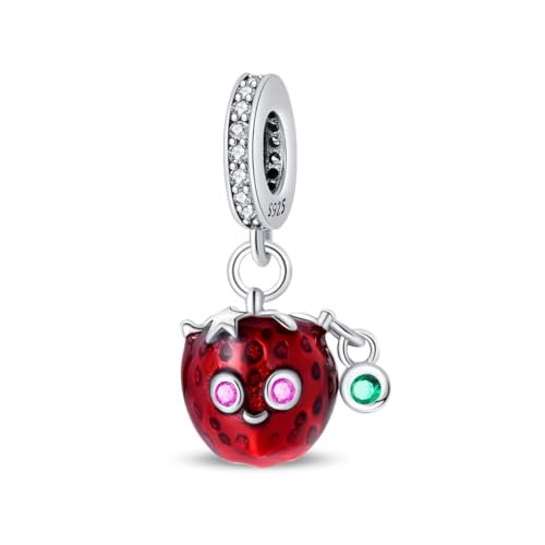 Teleye Strawberry Sprite Charm, Perlenarmband Charm, passend für 3mm-4,5mm Armbänder von Teleye
