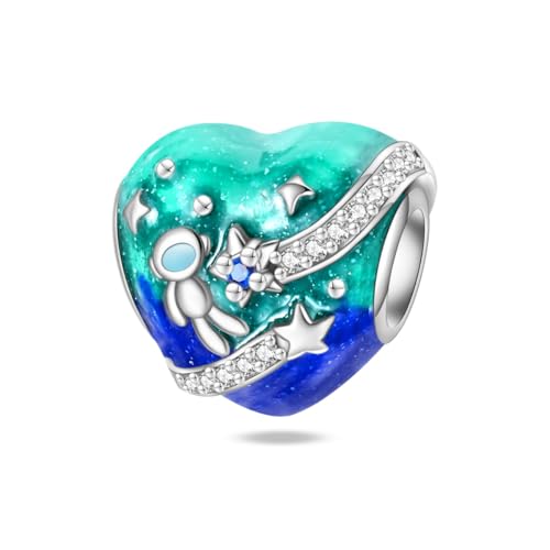 Teleye Universum - Touring Beads Charm, Perlenarmband Charm, passend für 3mm-4,5mm Armbänder von Teleye