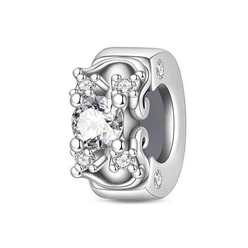 Teleye Verlobung Diamant Ring Fixierung Bead Charm, Perlenarmband Charm, Fit für 3mm-4,5mm Armbänder Teleye Verlobung Diamant Ring Fixierung Bead Charm, Perlenarmband Charm, Fit für 3mm-4,5mm Armbänder von Teleye