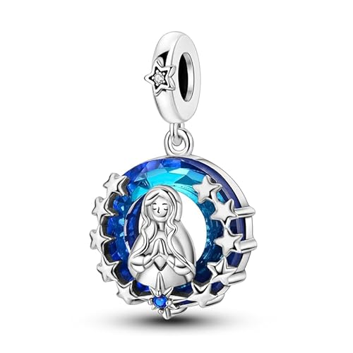 Teleye Virgin Crystal Ring Anhänger Charm, Perlenarmband Charm, Fit für 3mm-4,5mm Armbänder Teleye Virgin Crystal Ring Anhänger Charm, Perlenarmband Charm, Fit für 3mm-4,5mm Armbänder von Teleye