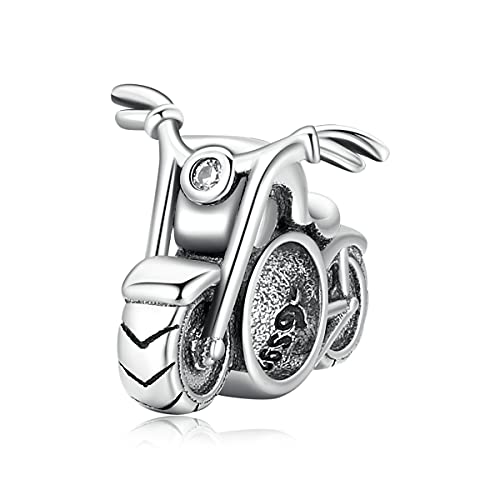 Vintage Motorrad Charm 925 Sterling Silber Charm passt für Pandora Armband Halskette von Teleye