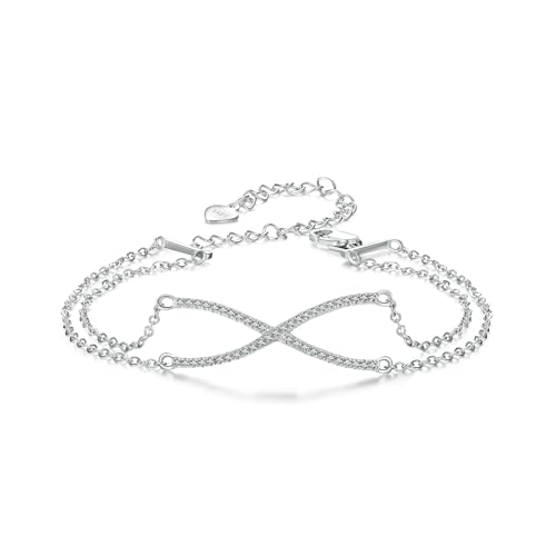 X-Cross Link Armband, 925 Sterling Silber Armband für Frauen von Teleye