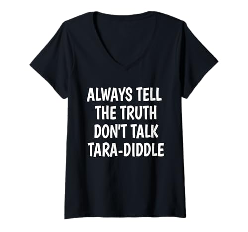 Damen Ehrlich Sein T-Shirt mit V-Ausschnitt Damen Ehrlich Sein T-Shirt mit V-Ausschnitt von Telling Stories