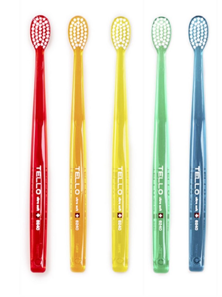 Tello GmbH Zahnbürste 5x TELLO Brush Ultra Soft 6240 - Zahnbürste von Tello GmbH