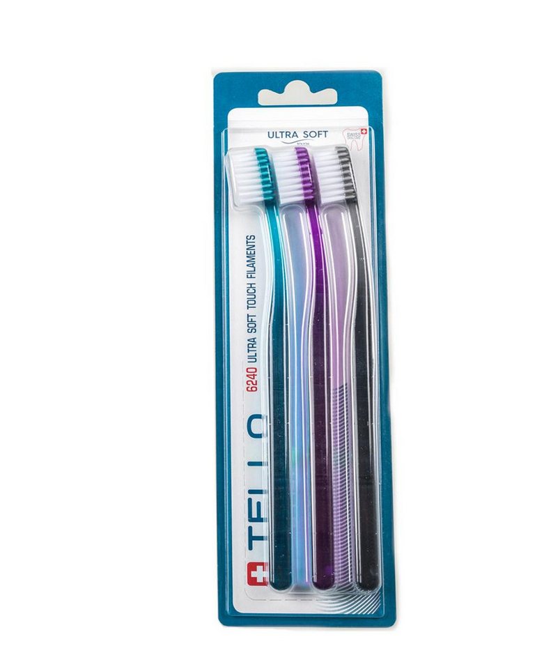 Tello GmbH Zahnbürste TELLO Brush Ultra Soft 6240 TRIO - Zahnbürste - 3er Set von Tello GmbH