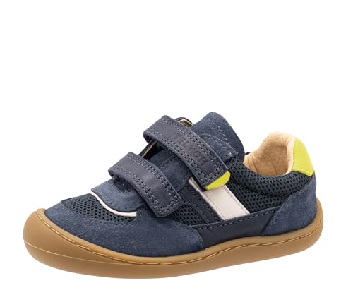 Telyoh Barfußschuhe Sneaker Kinder Barefoot Y01142 Leder Blau, Schuhgröße:EUR 22 von Telyoh