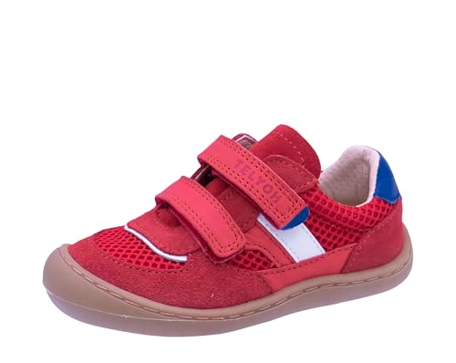 Telyoh Barfußschuhe Sneaker Kinder Barefoot Y01142 Leder Rot, Schuhgröße:EUR 28 von Telyoh