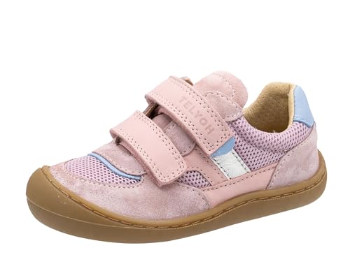 Telyoh Barfußschuhe Sneaker Mädchen Barefoot Y01142 Leder Rose, Schuhgröße:EUR 26 von Telyoh