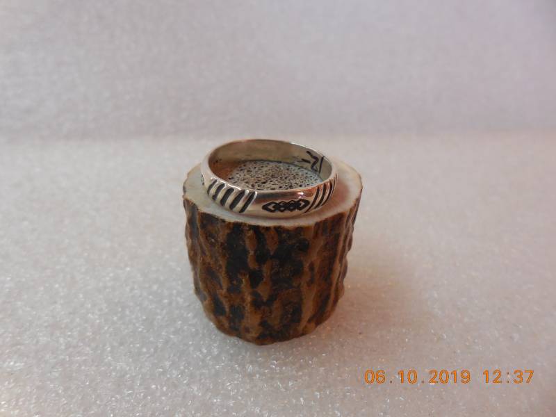 sterling Silber Gestempelt Muster Band Ring Größe 7, 5 #166 sterling Silber Gestempelt Muster Band Ring Größe 7, 5 #166 von Temeculamark2011