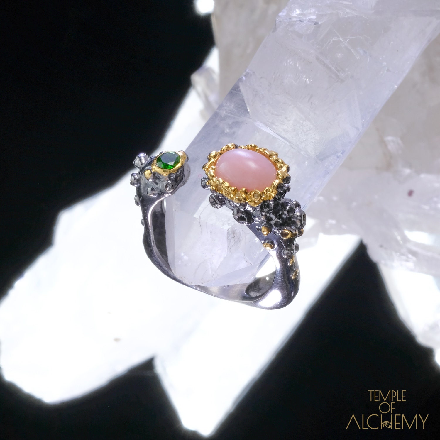 Offen Für Liebesring Freie Größe Rosa Opal + Chromdiopsid Kostenlose Dhl Express Versand 80421Gr2 Offen Für Liebesring Freie Größe Rosa Opal + Chromdiopsid Kostenlose Dhl Express Versand 80421Gr2 von TempleofAlchemy