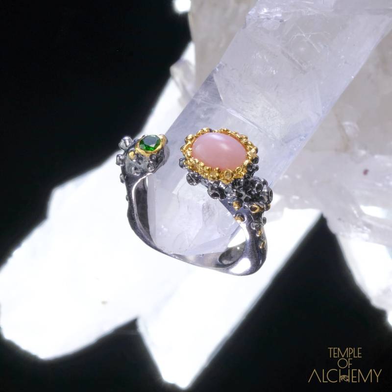 Offen Für Liebesring Freie Größe Rosa Opal + Chromdiopsid Kostenlose Dhl Express Versand 80421Gr2 Offen Für Liebesring Freie Größe Rosa Opal + Chromdiopsid Kostenlose Dhl Express Versand 80421Gr2 von TempleofAlchemy