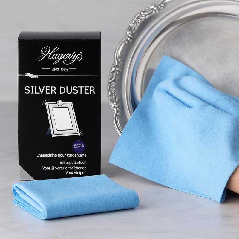 Hagerty Silber Tuch 100% Kratzfrei Imprägniert | Silver Duster Imprägniertes Für Silber, Versilbertes Staubputztuch Beschlagschutz von TemporaGmbH