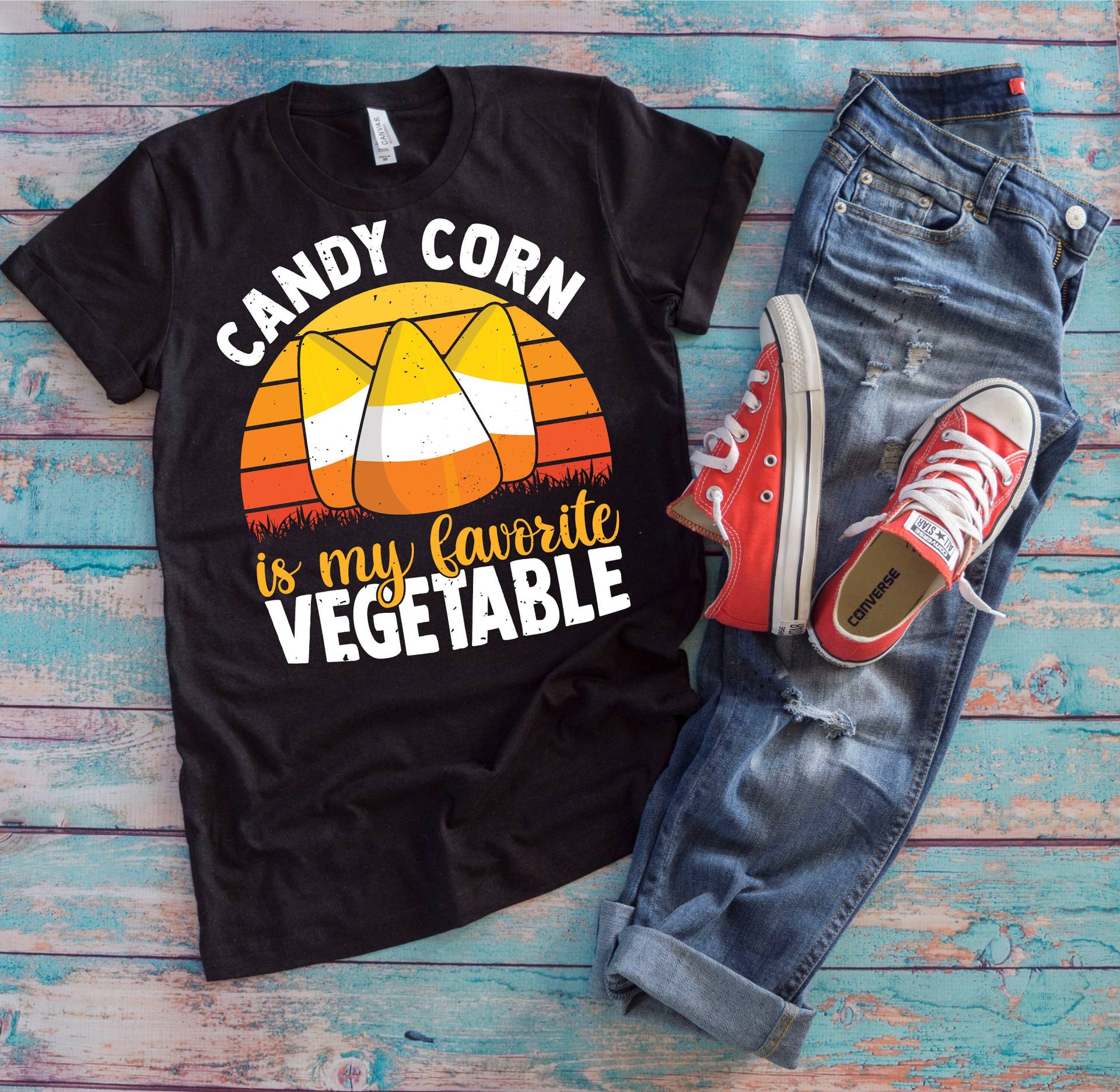 Halloween Vegan Shirt | Candy Corn Is My Favorite Gemüse Lustiges Lover Geschenk von TempusVitae