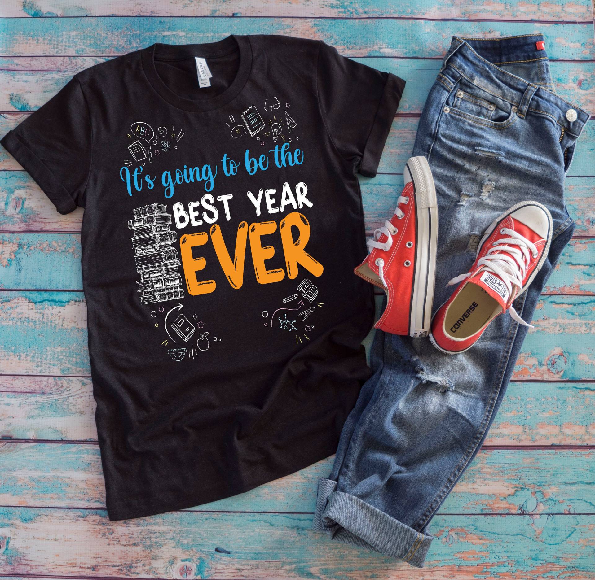 Schullehrer Shirt | It Es Going To Be The Best Year Ever Lustiges Back To School Geschenk von TempusVitae