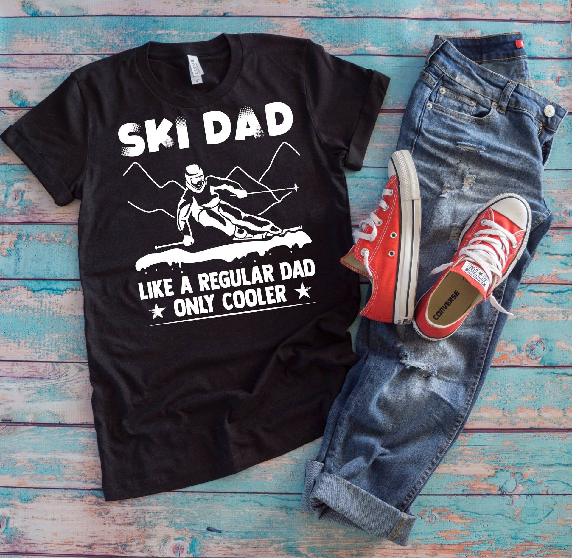 Ski Papa Shirt | Wie Ein Normaler Nur Cooler Skisport Liebhaber Geschenk von TempusVitae