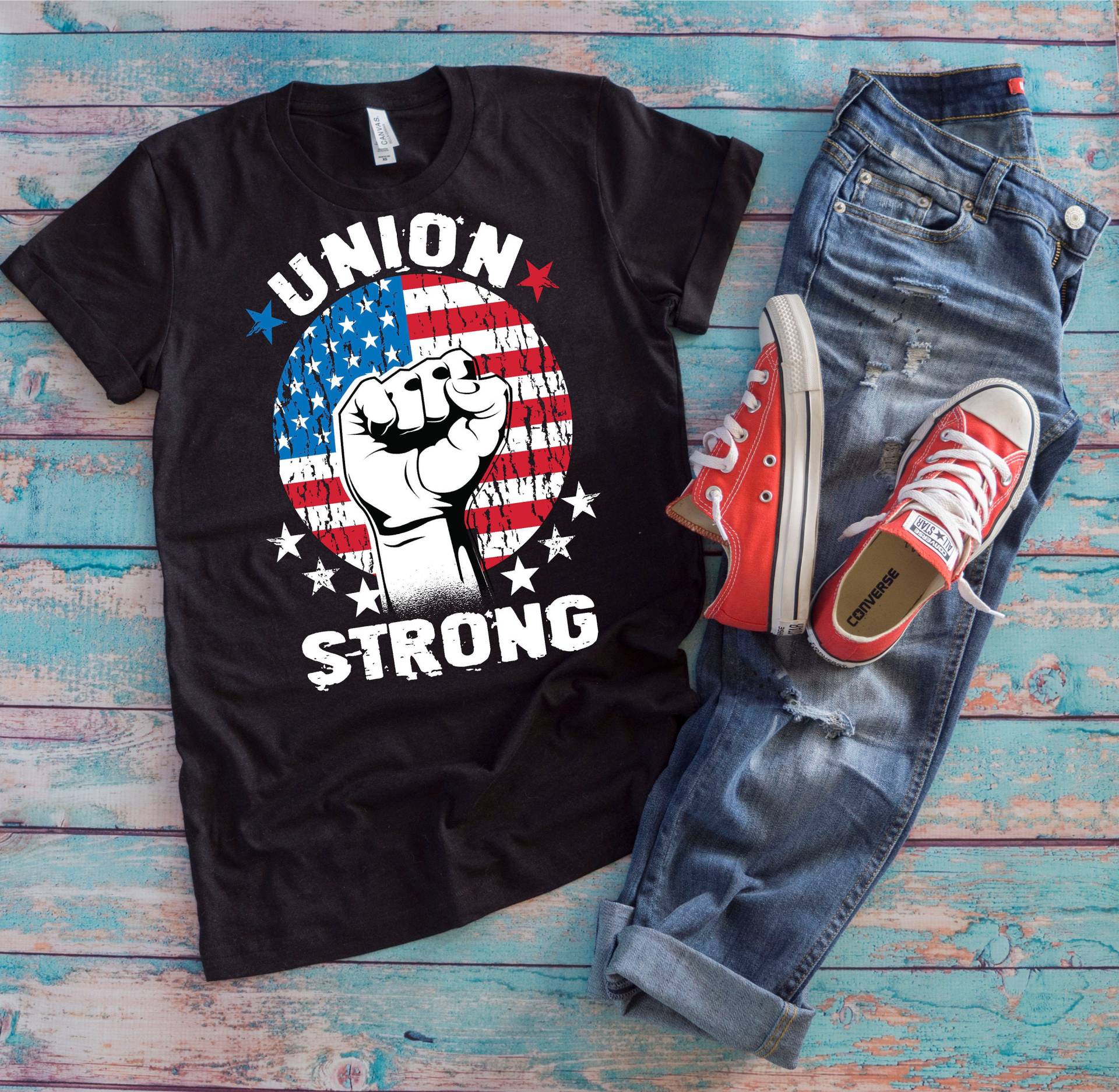 Union Worker Shirt | Starke American Flag Arbeiterrechte Unionization Labor Day Geschenk von TempusVitae