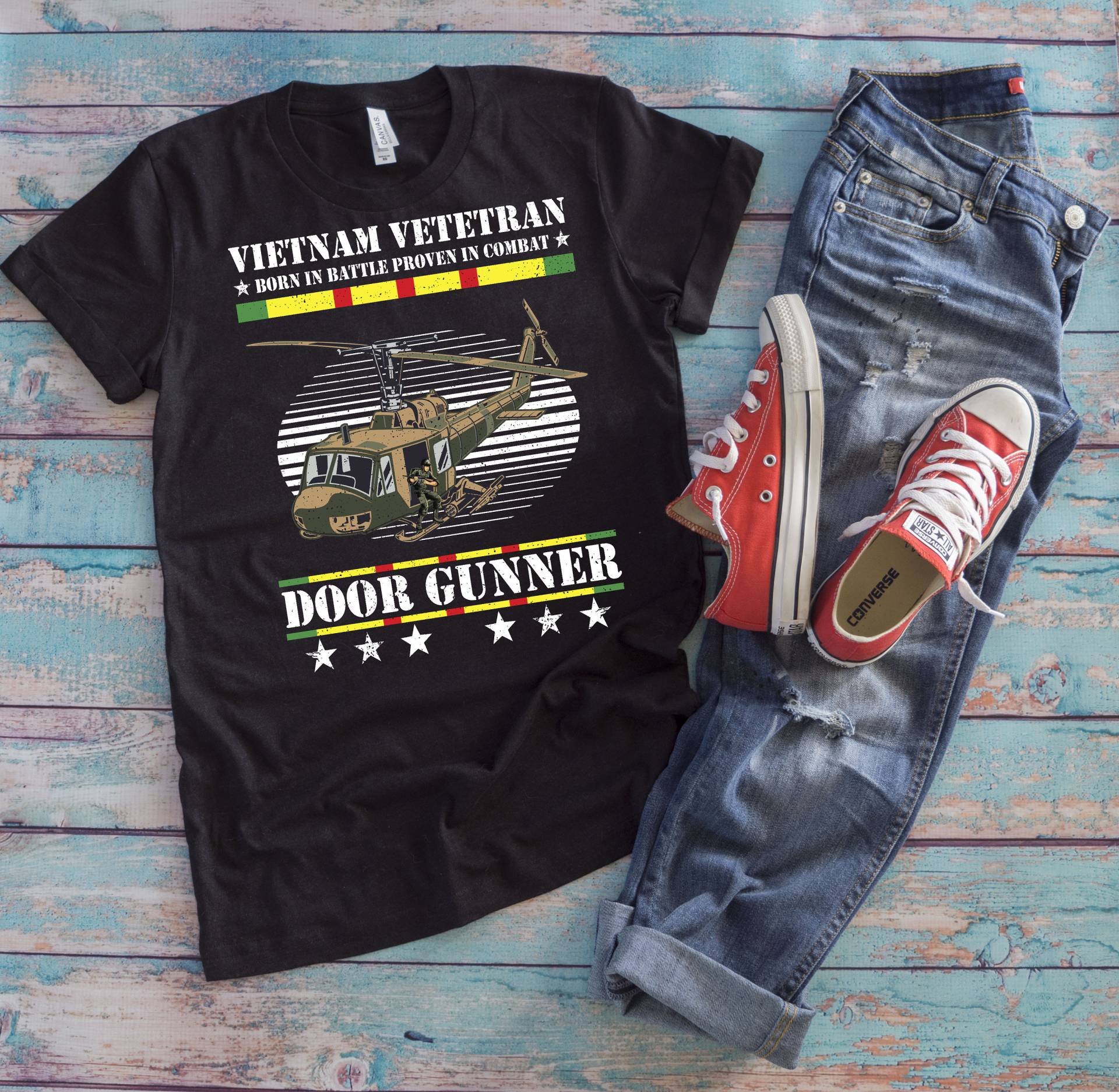 Vietnam Vet Shirt | Veteran Born in Battle Geprüft Im Kampf Türschütze Air Force Veterans Day Geschenk von TempusVitae