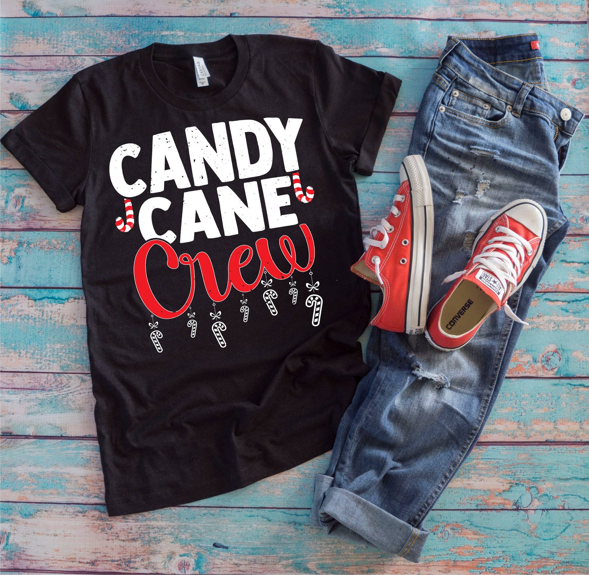 Weihnachten Candy Shirt | Cane Crew Lustige Süßigkeiten Fan Geschenk von TempusVitae