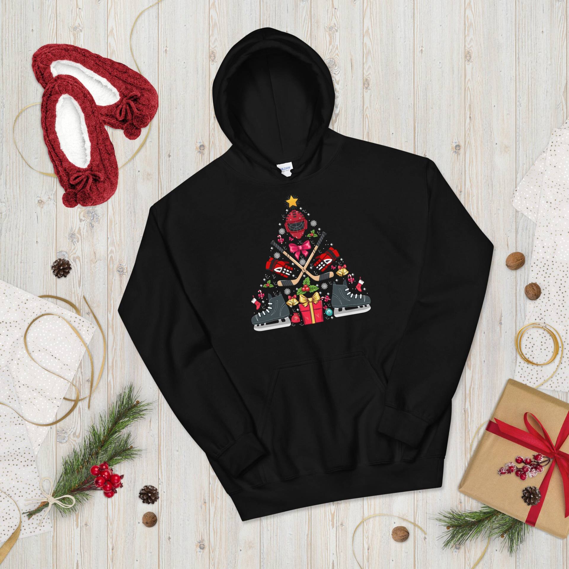 Weihnachten Eishockey Hoodie | Xmas Eishockeyspieler Geschenk von TempusVitae