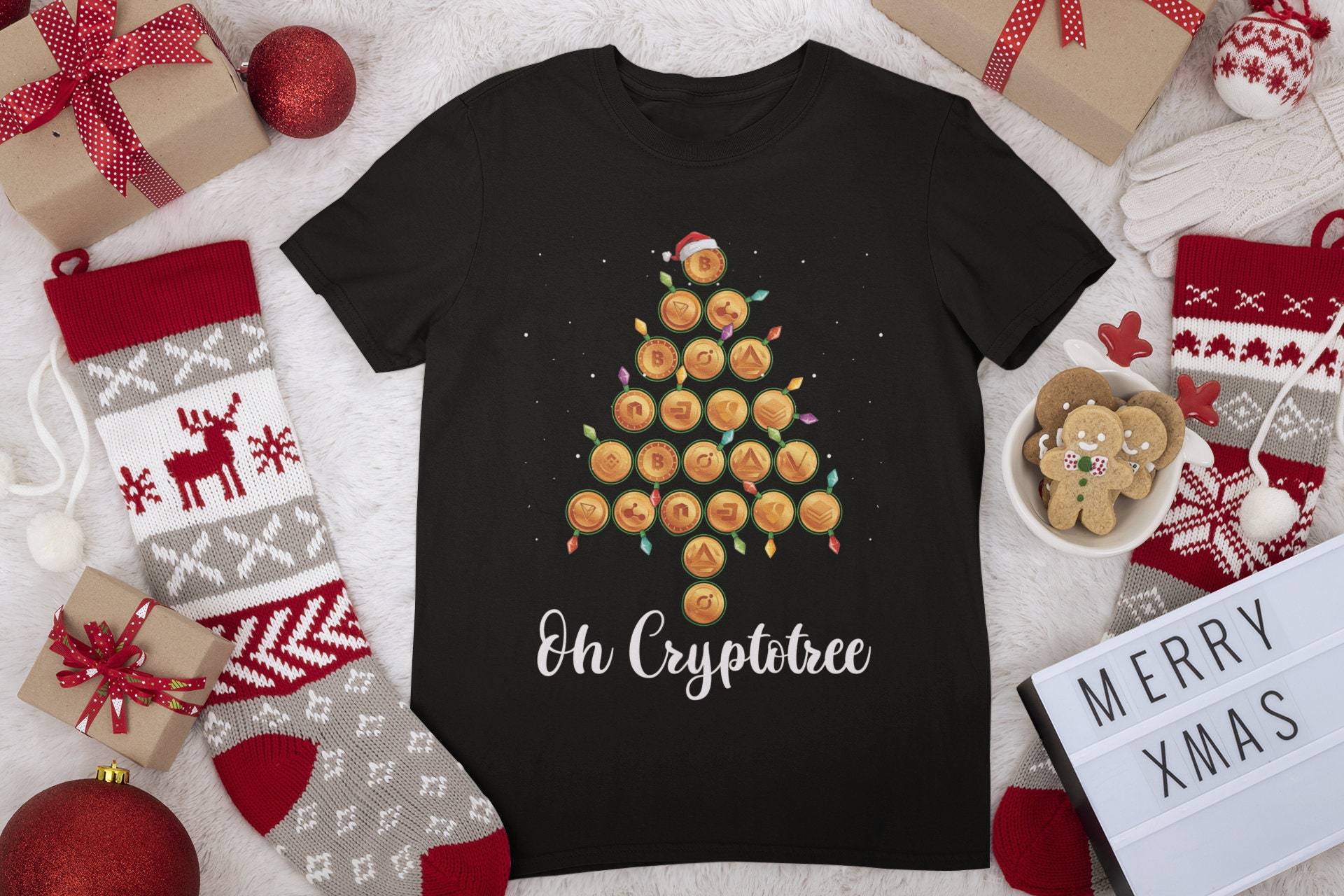 Weihnachts-Krypto-Shirt | Oh Cryptotree Lustiges Xmas-Krypto-Geschenk von TempusVitae