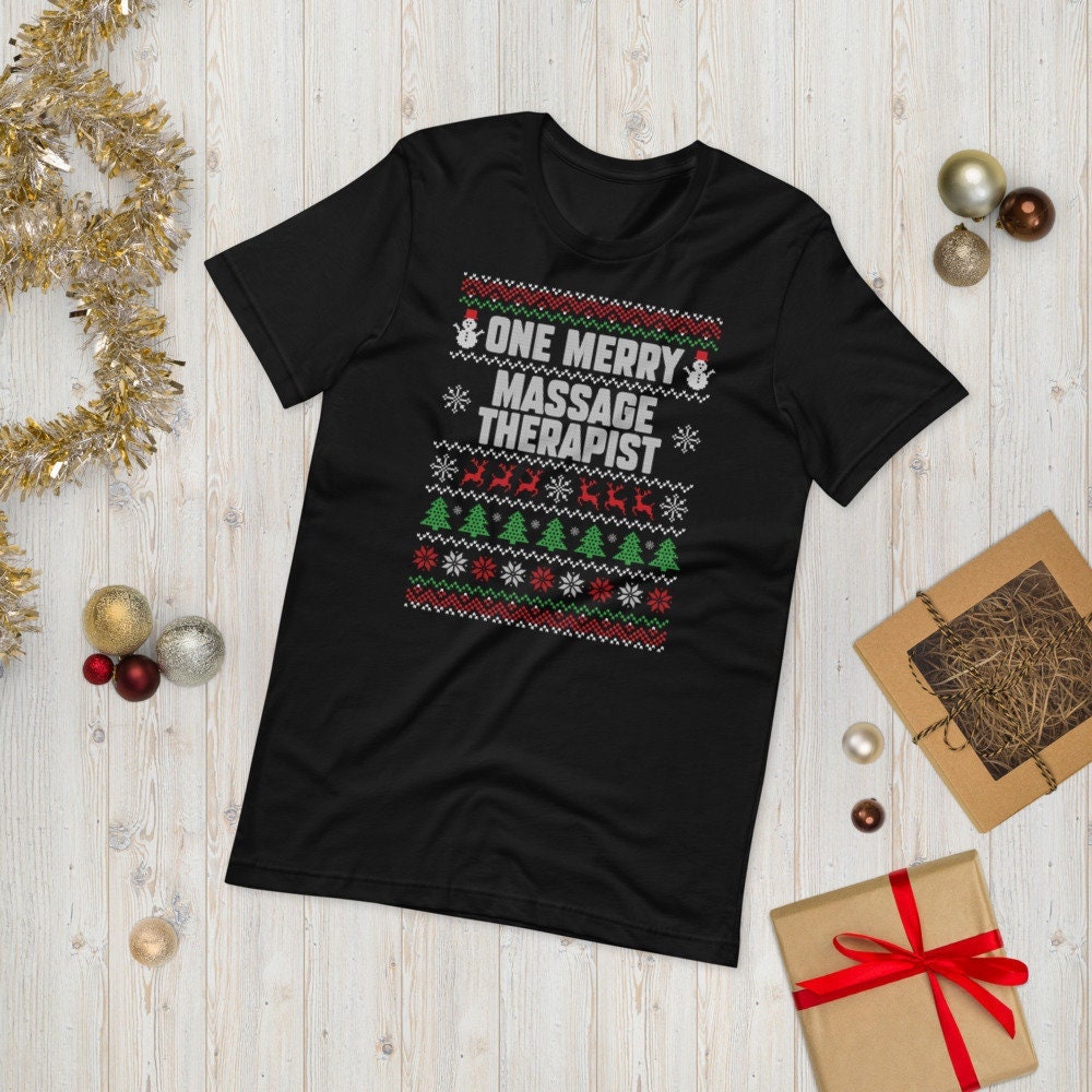 Weihnachts Massage Therapeut Shirt | Ein Fröhlicher Massagetherapeut Ugly Xmas Pullover Masseur Geschenk von TempusVitae