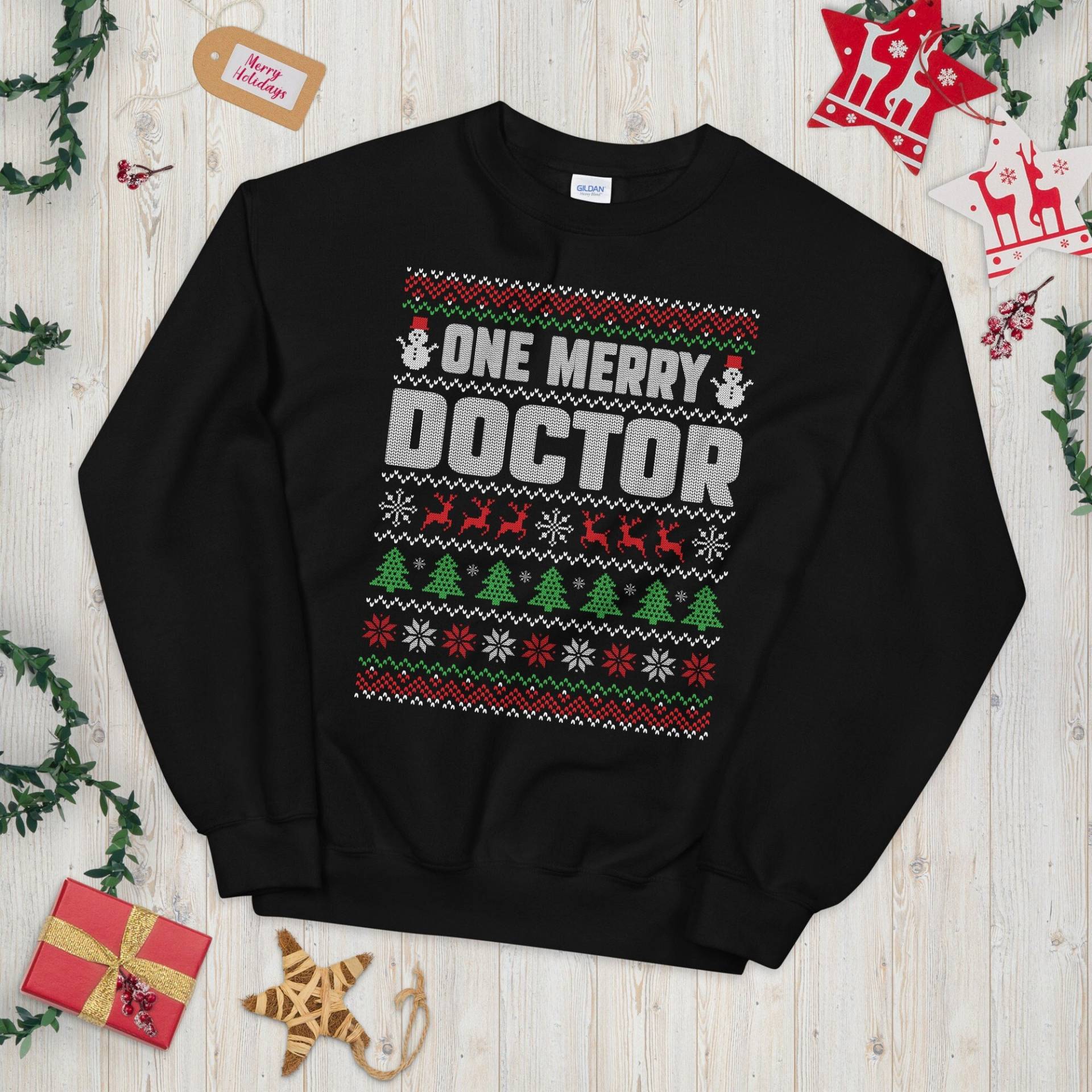 Weihnachtsdoktor Pullover | Ein Merry Doctor Xmas Hospital Worker Ugly Sweatshirt Geschenk von TempusVitae