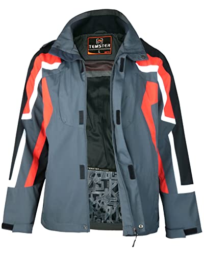 Temster Herren Freizeitjacke Übergangsjacke-Grau-L von Temster