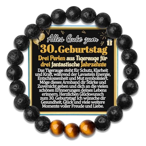 30 Geburtstag Männer Armband Geschenk für den 30. Geburtstag Geschenke zum 30er Geburtstagsgeschenke Dreißig Jahre Jährige Armbänder Sohn Neffe Bruder Patensohn Papa Mann Schmuck Geburtstagskarte 30 Geburtstag Männer Armband Geschenk für den 30. Geburtstag Geschenke zum 30er Geburtstagsgeschenke Dreißig Jahre Jährige Armbänder Sohn Neffe Bruder Patensohn Papa Mann Schmuck Geburtstagskarte von Temulnee