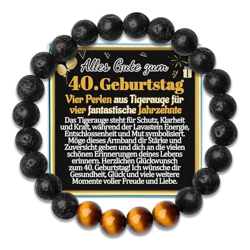40 Geburtstag Männer Armband Geschenk für den 40. Geburtstag Geschenke zum 40er Geburtstagsgeschenke Vierzig Jahre Jährige Armbänder Sohn Bruder Onkel Papa Mann Schwiegersohn Schmuck Geburtstagskarte 40 Geburtstag Männer Armband Geschenk für den 40. Geburtstag Geschenke zum 40er Geburtstagsgeschenke Vierzig Jahre Jährige Armbänder Sohn Bruder Onkel Papa Mann Schwiegersohn Schmuck Geburtstagskarte von Temulnee