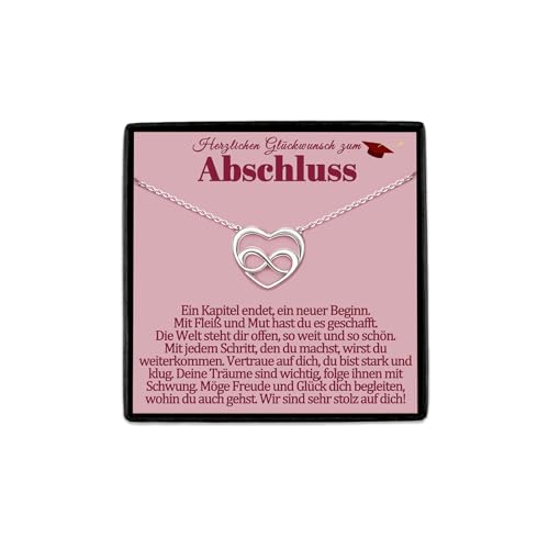 Abitur Abschluss Geschenke Bachelor Master Promotion Abschlussgeschenk Abi Matura Schulabschluss Fachabitur Abiturgeschenke Ausbildung Doktortitel Studienabschluss Kette Halskette Sponsion Schmuck von Temulnee