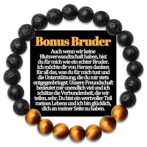 Bruder Armband Geschenke für Großer Bruder Armbänder vom Schwester Meinen Kleiner Bruder Geschenk zum Geburtstag Weihnachten Vatertag Geburtstagsgeschenk Männer Schmuck Geschenkidee Sinvolles Herren von Temulnee