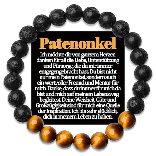 Patenonkel Armband Geschenke Patenonkel Fragen von Patentochter Patensohn an Meinen Patenonkel Armbänder Geschenk zum Weihnachten Geburtstag Geburtstagsgeschenk Männer Schmuck Geschenkidee Sinvolles von Temulnee