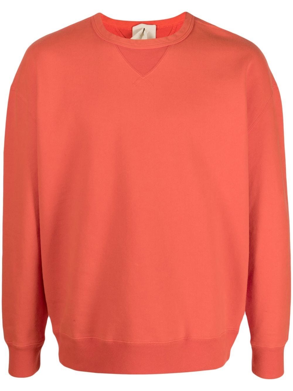 Ten C Sweatshirt mit Logo-Patch - Orange von Ten C