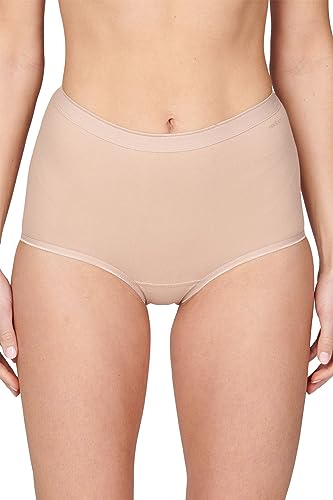 Ten Cate 2er Pack High Waist Damen Slip - Taille - L - Hautfarbe, Hautfarbe, L von Ten Cate