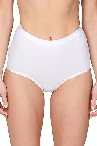 Ten Cate 2er Pack High Waist Damen Slip - Taille - L - Weiß, blank, L von Ten Cate