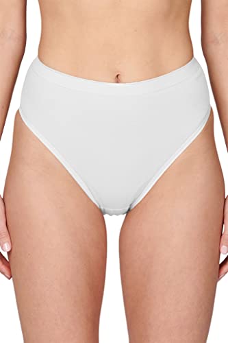 Ten Cate 2er Pack Highleg Slip Damen 32283 - L - Weiß, blank, L von Ten Cate