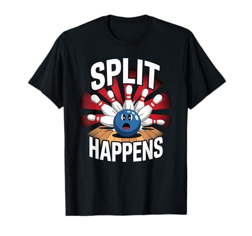 Split Happens – Männer & Frauen Spieler – Zehn Pin Bowling T-Shirt Split Happens – Männer & Frauen Spieler – Zehn Pin Bowling T-Shirt von Ten Pin Bowling Accessories By Thingy1972