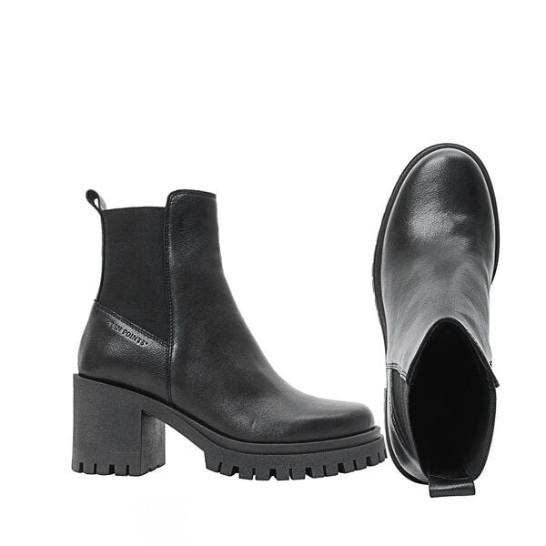 Ten Points Leder-Absatzboots, Ylva mit Gummi von Ten Points