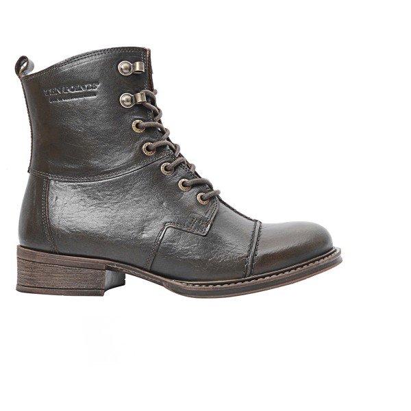 Ten Points - Women's Pandora Lace Boots Tanned Leather - Freizeitstiefel Gr 37 grau von Ten Points