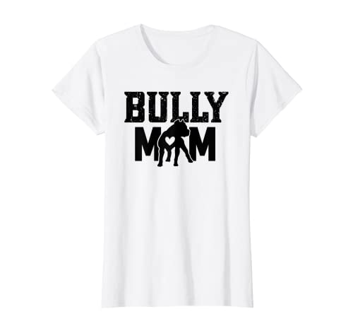 Damen American Bully Mom Dog Owner Bulldog Mama Muttertag T-Shirt von Ten Squared