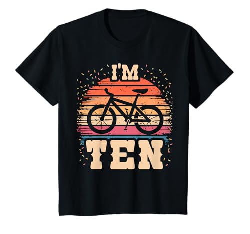Kinder Fahrrad 10 Jahre alt Fahrrad Geburtstag Junge Mädchen 10. Radfahren T-Shirt Kinder Fahrrad 10 Jahre alt Fahrrad Geburtstag Junge Mädchen 10. Radfahren T-Shirt von Ten Year Old Biker Tenth Birthday