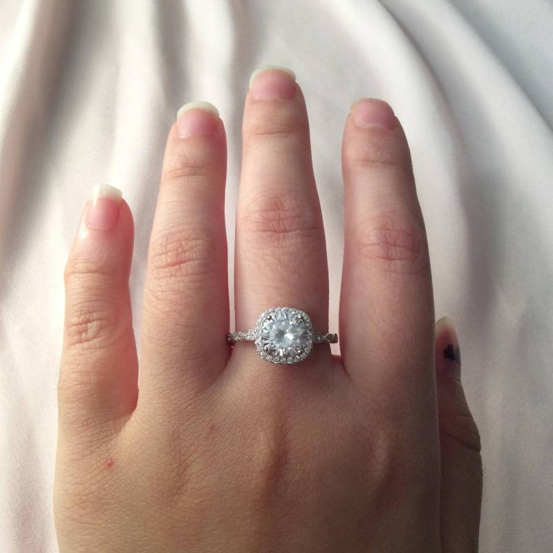 Silber Versprechen Ring ~ Frauen Für Sie Verlobungsring Ehering - Geschenkbox von TenFingersToWear