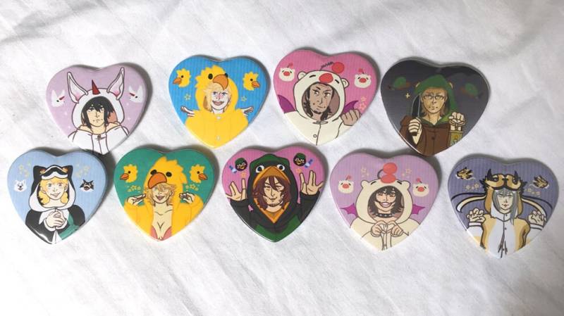 Ffxv Kigu Herz Buttons von TenLittleCats