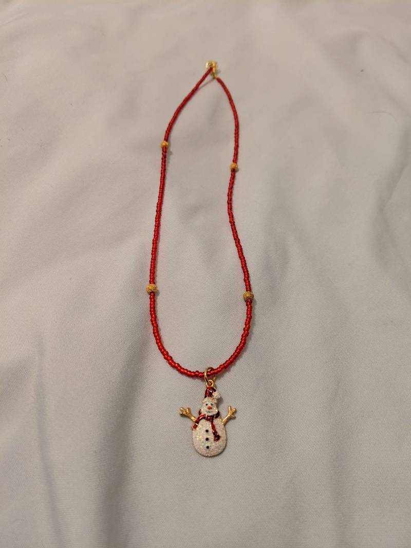 Schneemann-Anhänger Schneemann-Anhänger von TenPennyBeads